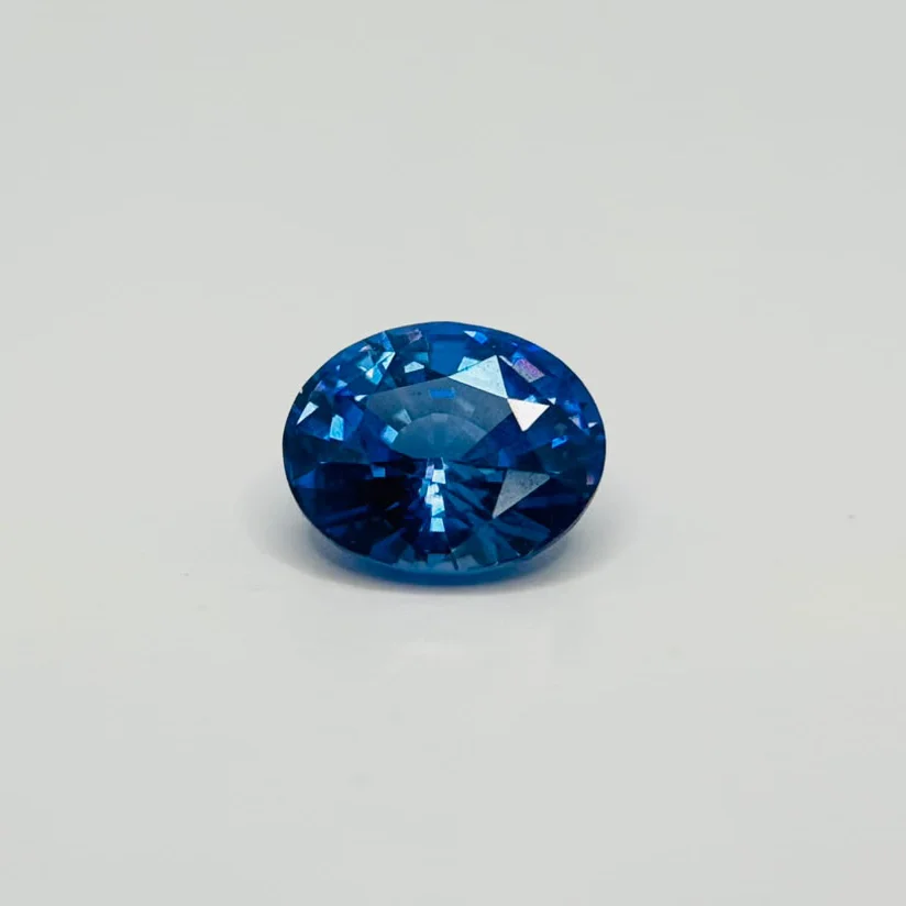 Natural Ceylon Blue Sapphire Oval Mixed Cut